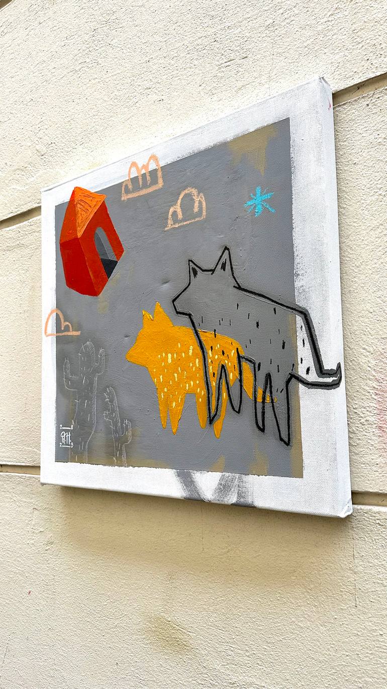 Original Illustration Animal Painting by Qaid Holman