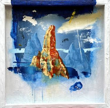 Original Abstract Landscape Painting by Qaid Holman