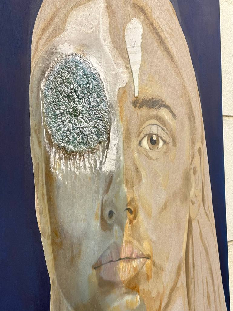 Original Modernism People Painting by Qaid Holman