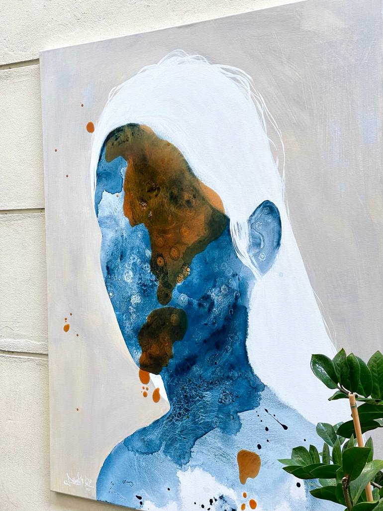 Original Abstract People Painting by Qaid Holman