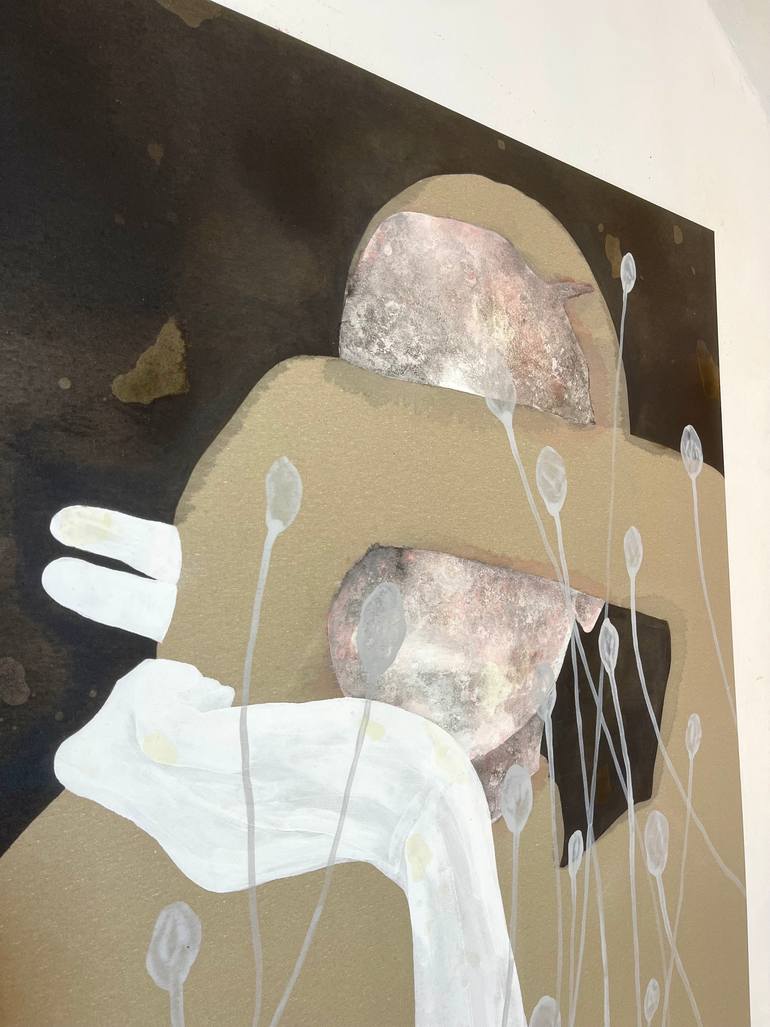 Original Modernism People Painting by Qaid Holman