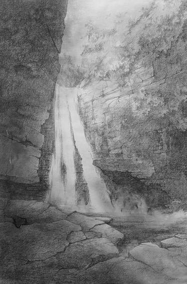 Original Impressionism Landscape Mixed Media by Oksana Duchenchuk