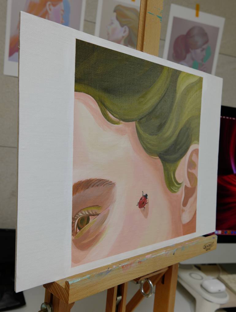 Original Expressionism People Painting by Young Park