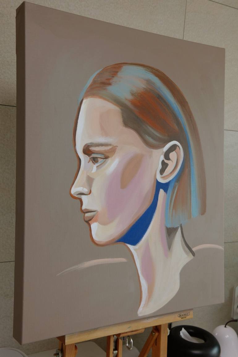 Original Contemporary Portrait Painting by Young Park