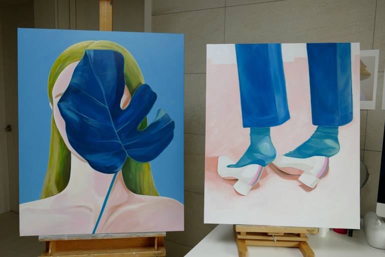 Original Contemporary Portrait Painting by Young Park