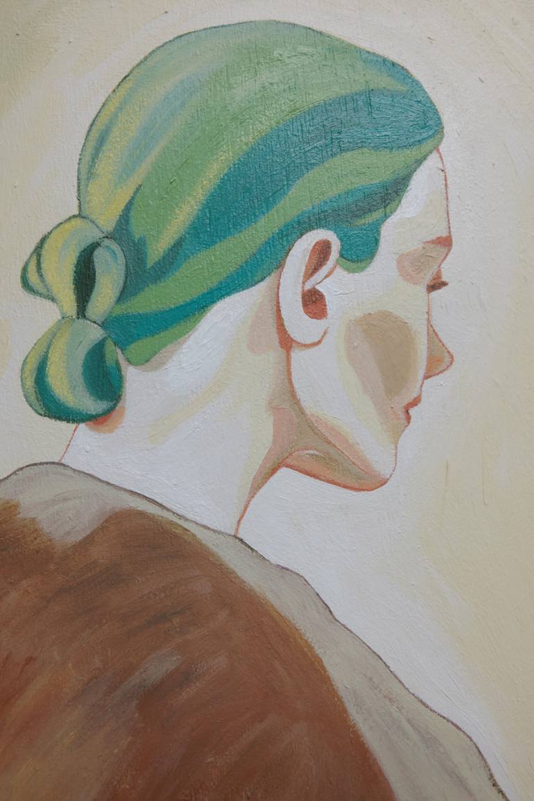 Original Cubism People Painting by Young Park