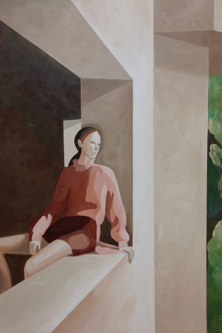 Original Expressionism People Painting by Young Park
