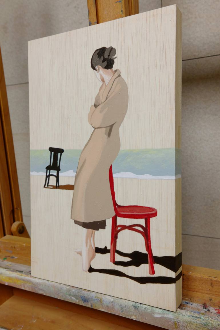 Original Expressionism People Painting by Young Park