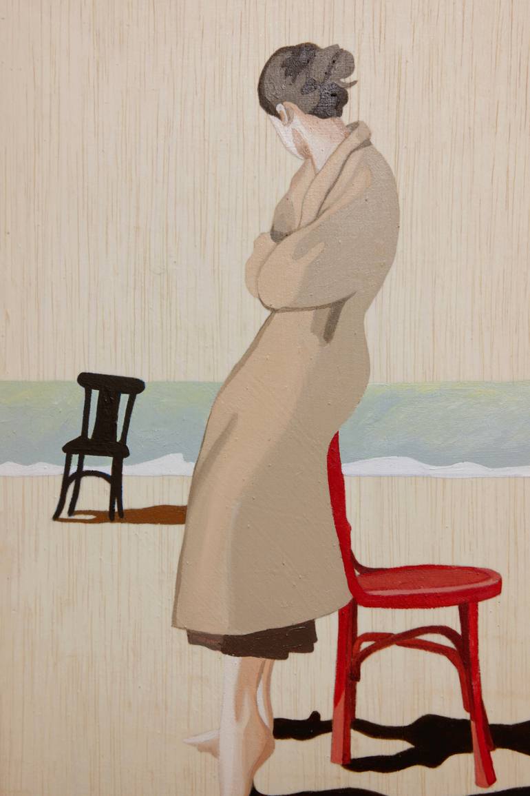 Original Expressionism People Painting by Young Park