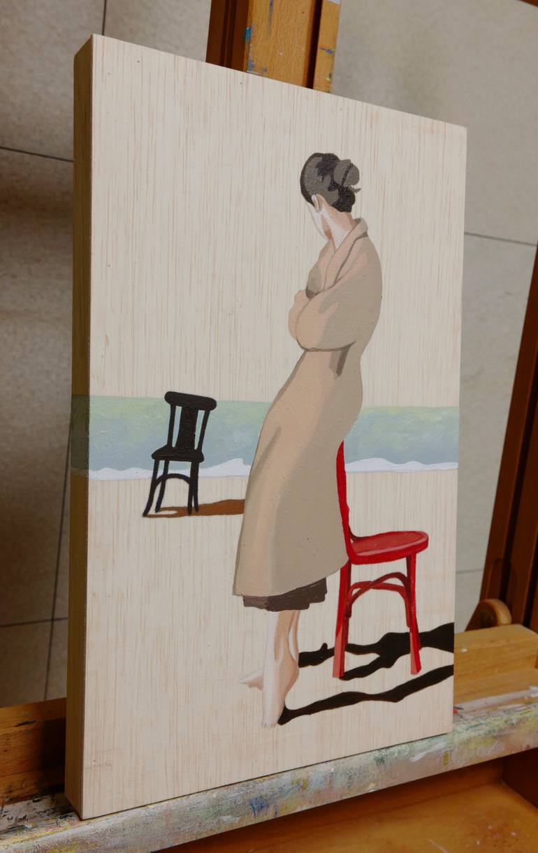 Original Expressionism People Painting by Young Park