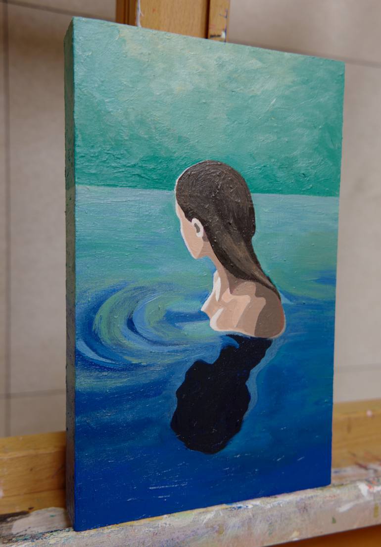 Original Expressionism People Painting by Young Park