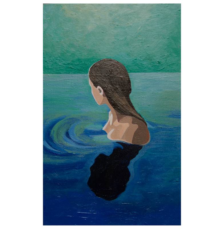 Original Expressionism People Painting by Young Park