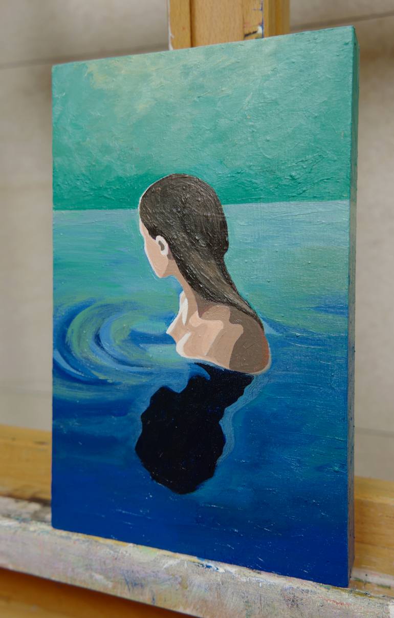 Original Expressionism People Painting by Young Park