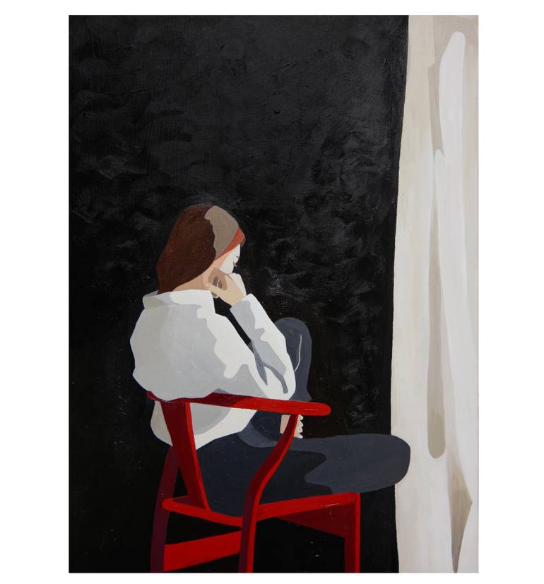 Original Expressionism People Painting by Young Park