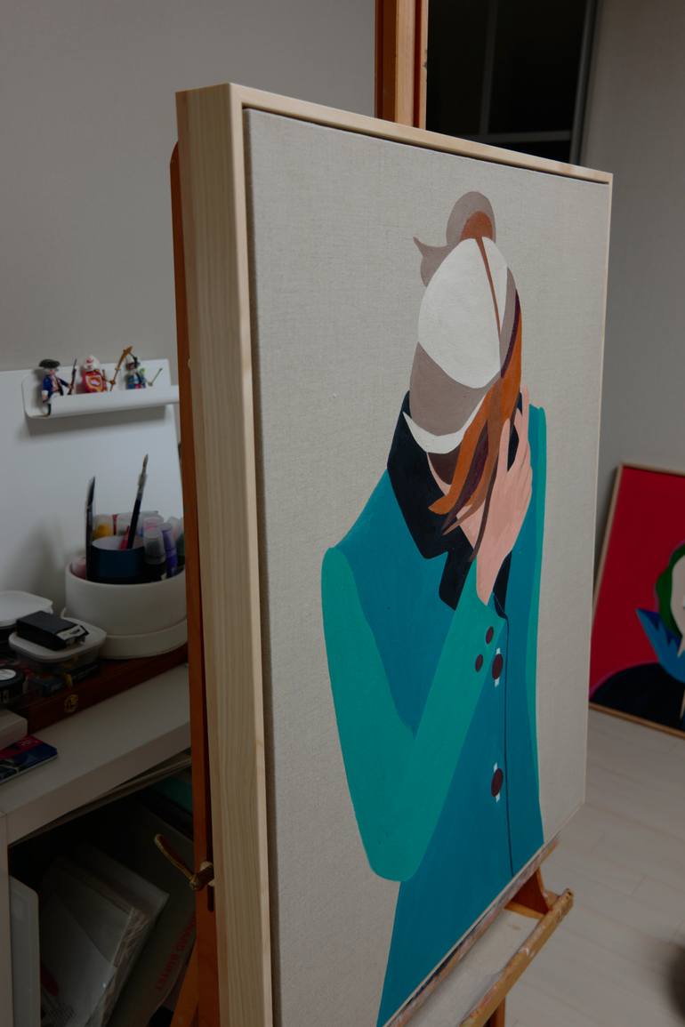 Original Conceptual People Painting by Young Park