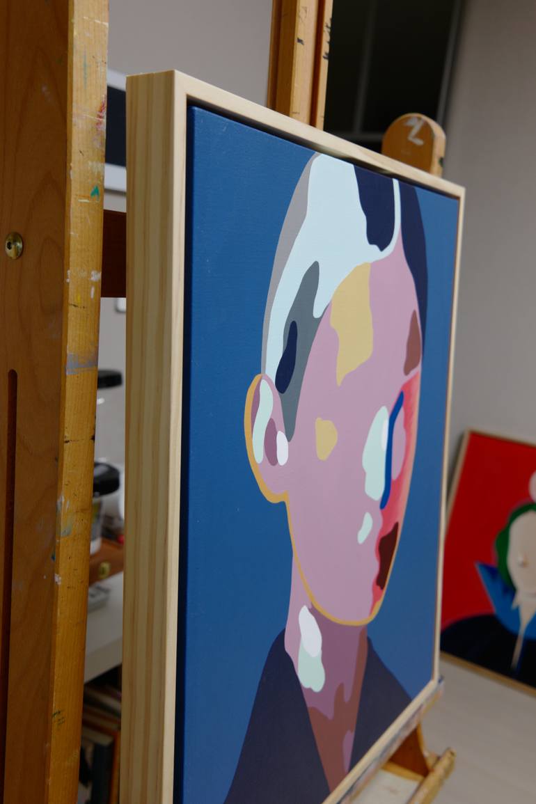 Original Expressionism People Painting by Young Park