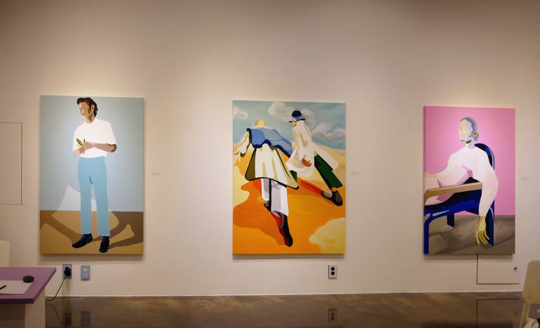 Original Conceptual People Painting by Young Park