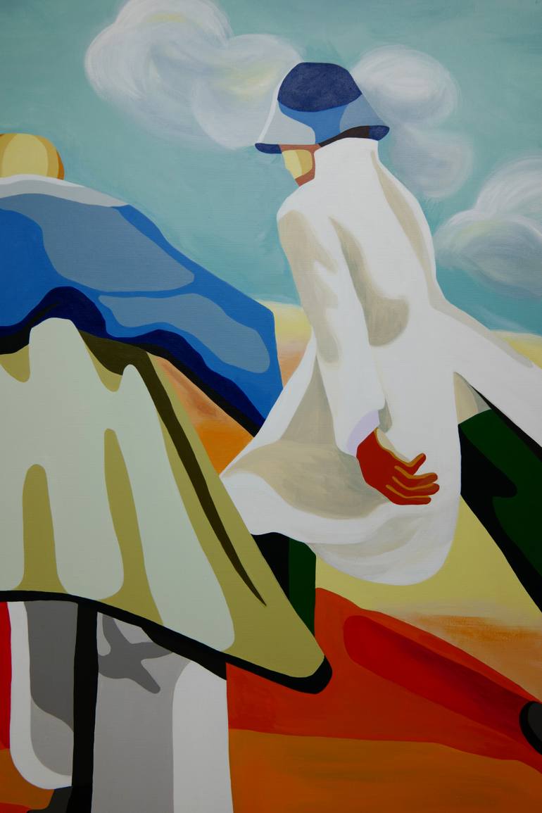 Original Conceptual People Painting by Young Park