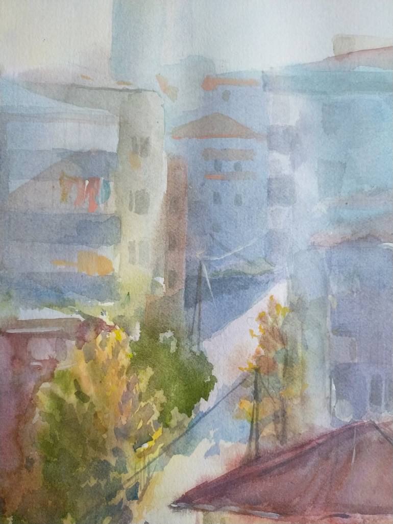 Original Cities Painting by Anastassiya Coskun