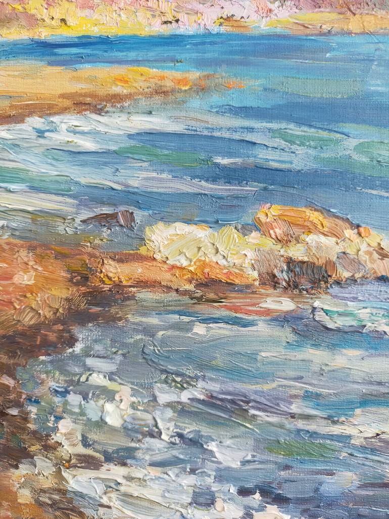 Original Fine Art Seascape Painting by Anastassiya Coskun