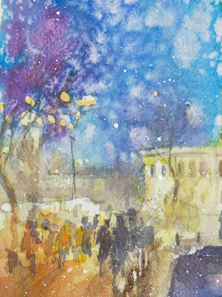 Mosque in Istanbul watercolor painting,Urban watercolor painting ...