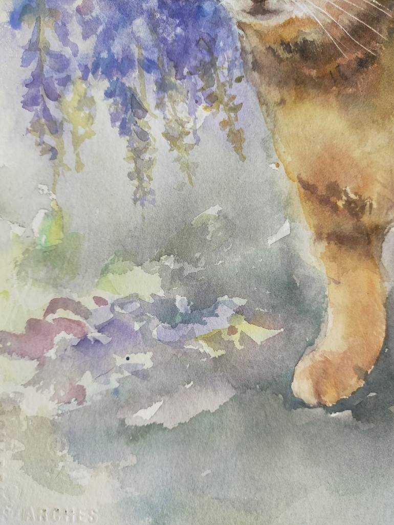 Original Cats Painting by Anastassiya Coskun