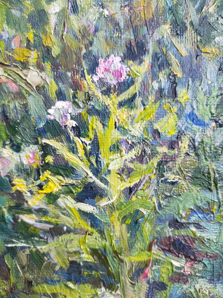 Original Art Deco Floral Painting by Anastassiya Coskun