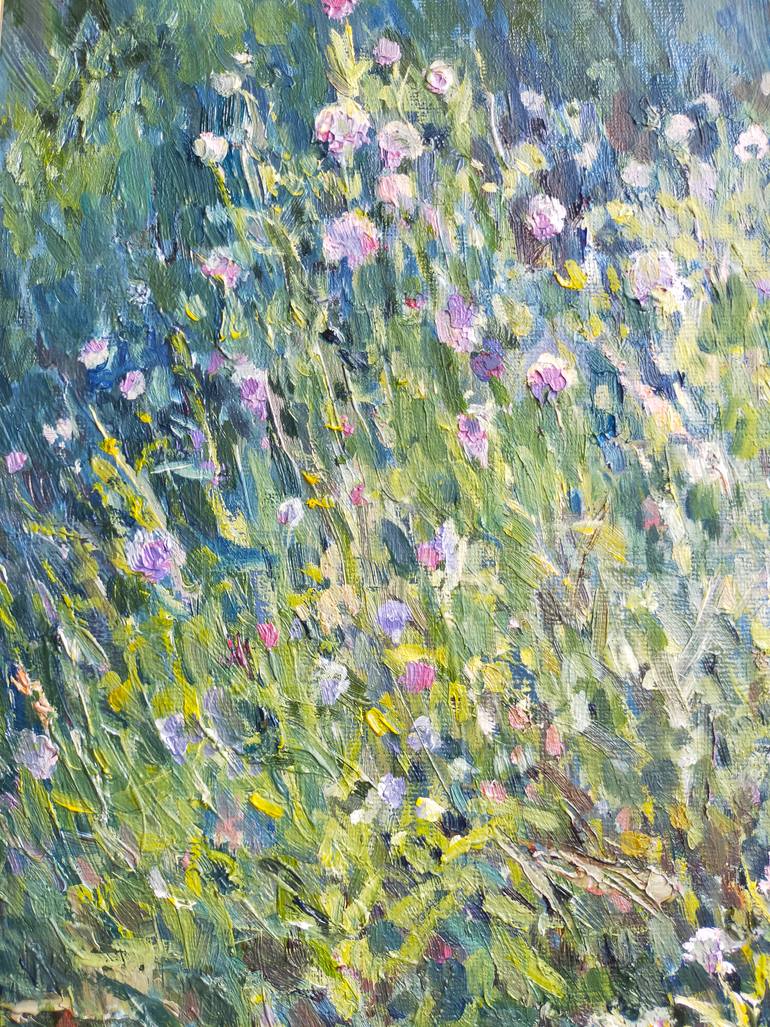 Original Art Deco Floral Painting by Anastassiya Coskun