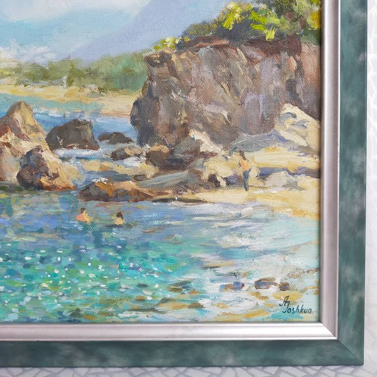 Original Fine Art Seascape Painting by Anastassiya Coskun