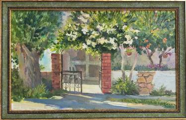 Original Art Deco Garden Paintings by Anastassiya Coskun