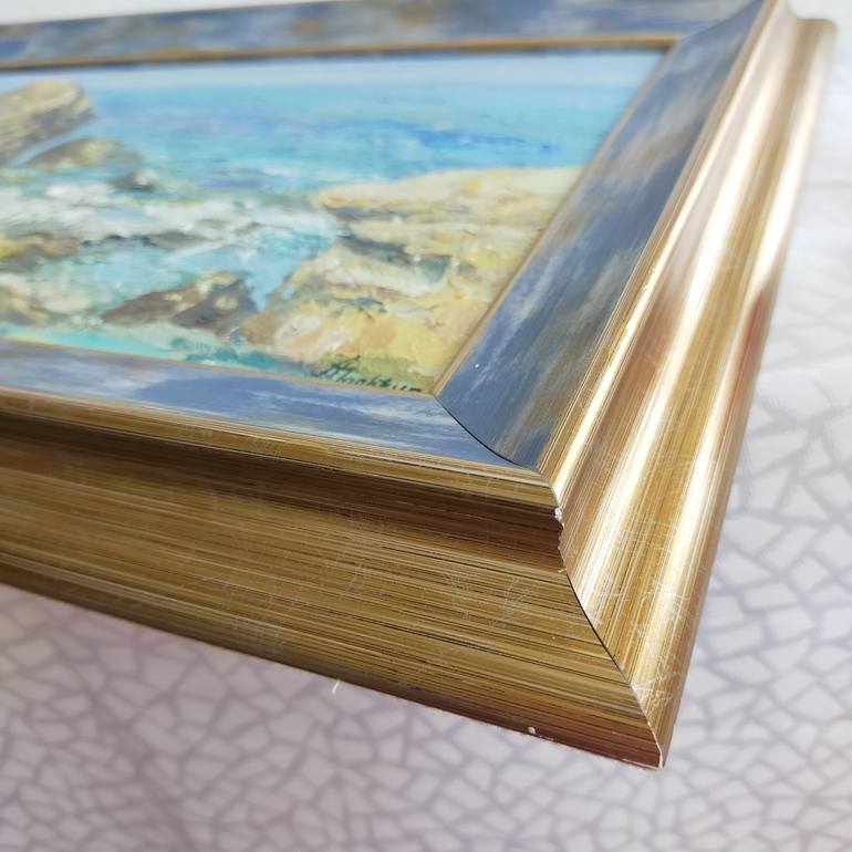 Original Art Deco Seascape Painting by Anastassiya Coskun