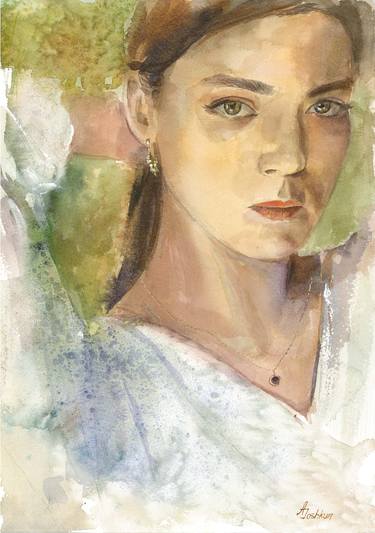 Print of Art Deco Portrait Paintings by Anastassiya Coskun