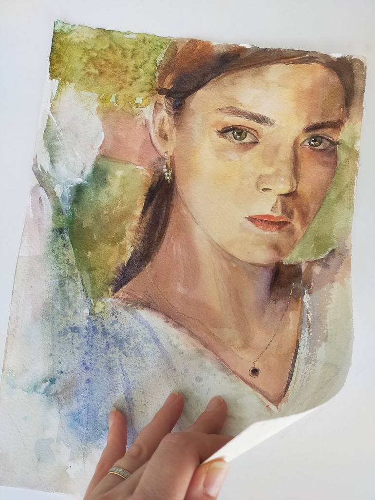 Original Portrait Painting by Anastassiya Coskun