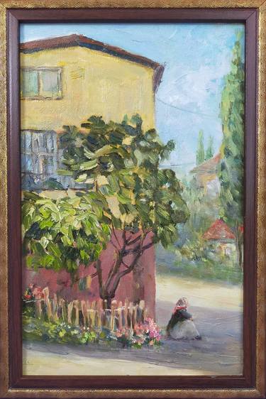 Old Street,Oil painting,Istanbul Street,Plain air,Oriental art thumb