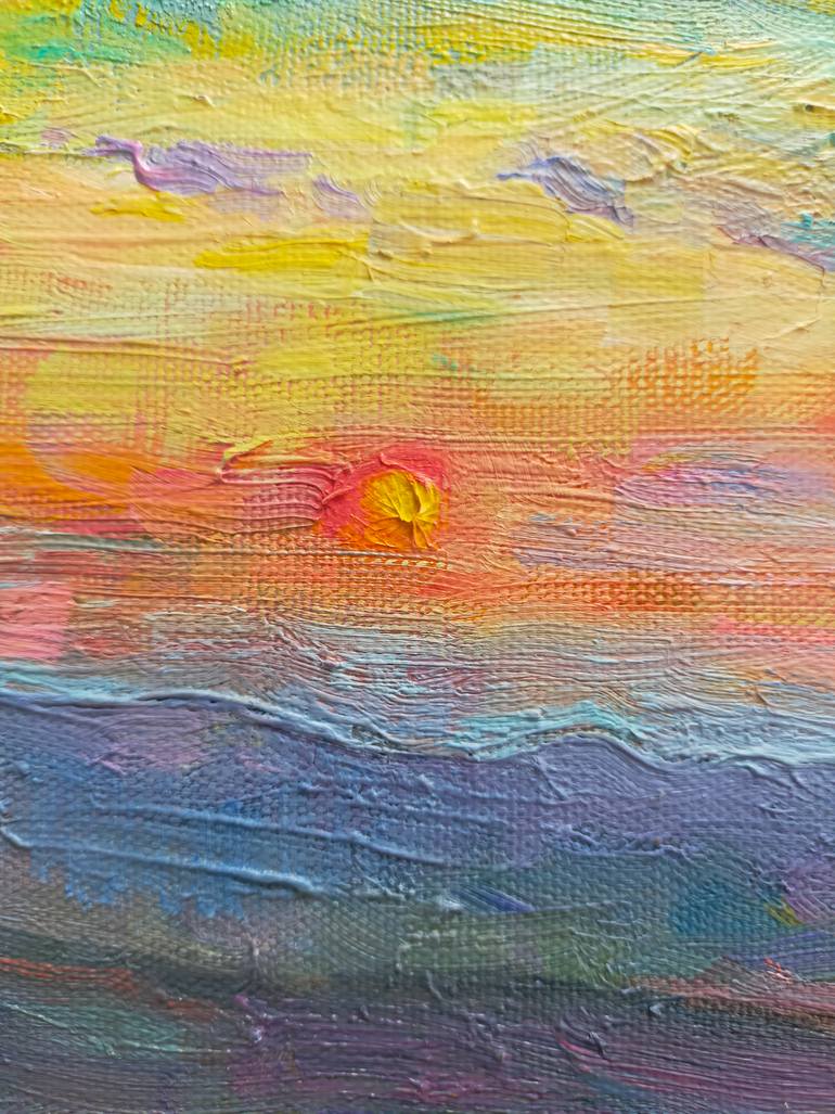 Original Art Deco Landscape Painting by Anastassiya Coskun