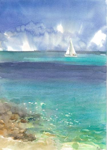 Original Seascape Paintings by Anastassiya Coskun