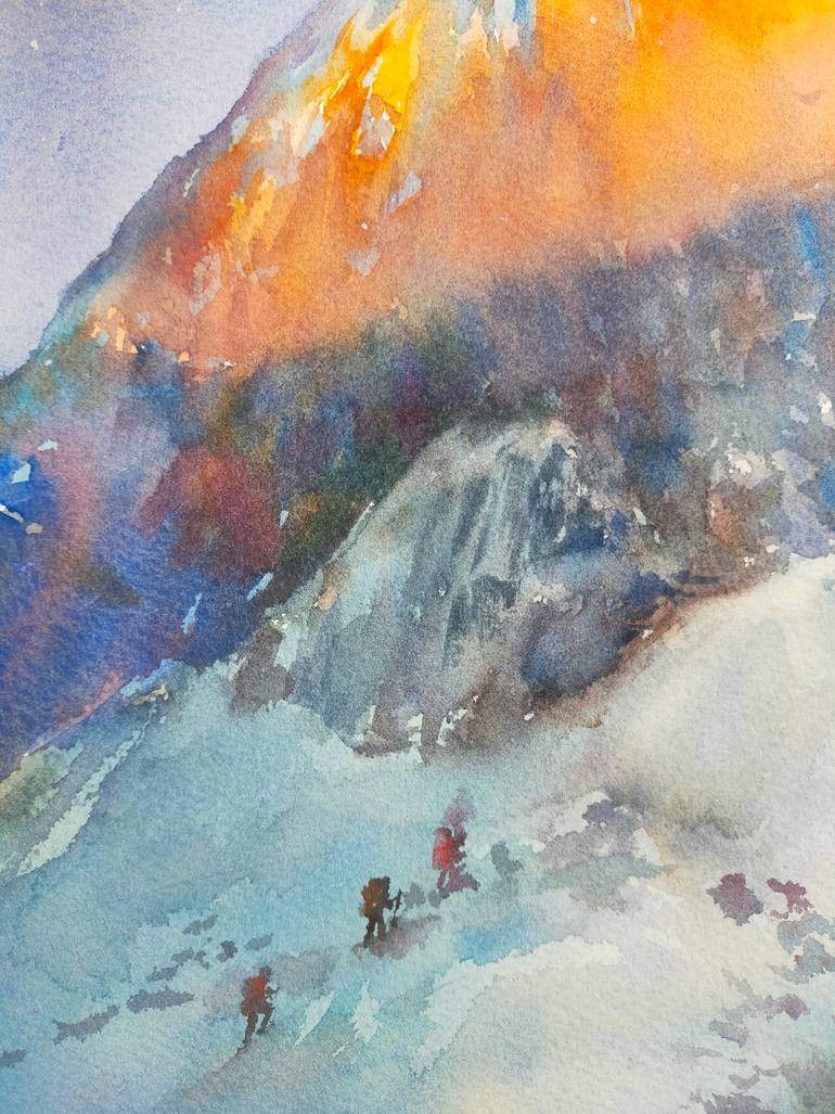 Original Art Deco Landscape Painting by Anastassiya Coskun