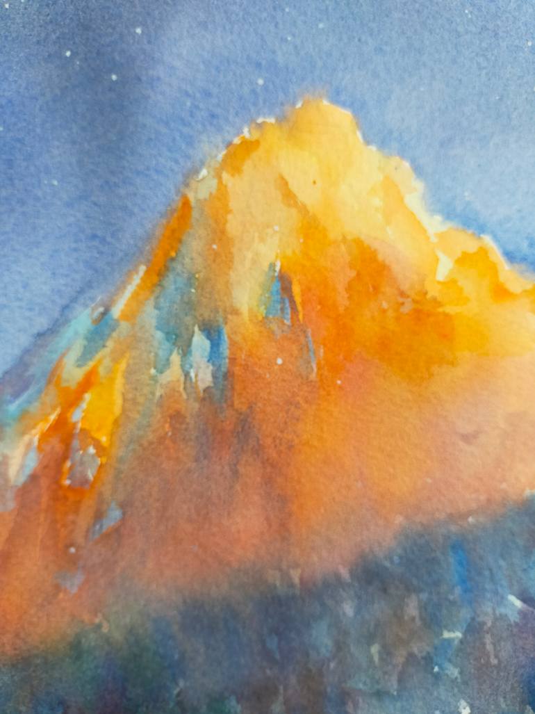 Original Art Deco Landscape Painting by Anastassiya Coskun