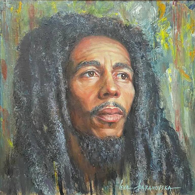 Bob Marley Painting by Ieva Baranovska | Saatchi Art