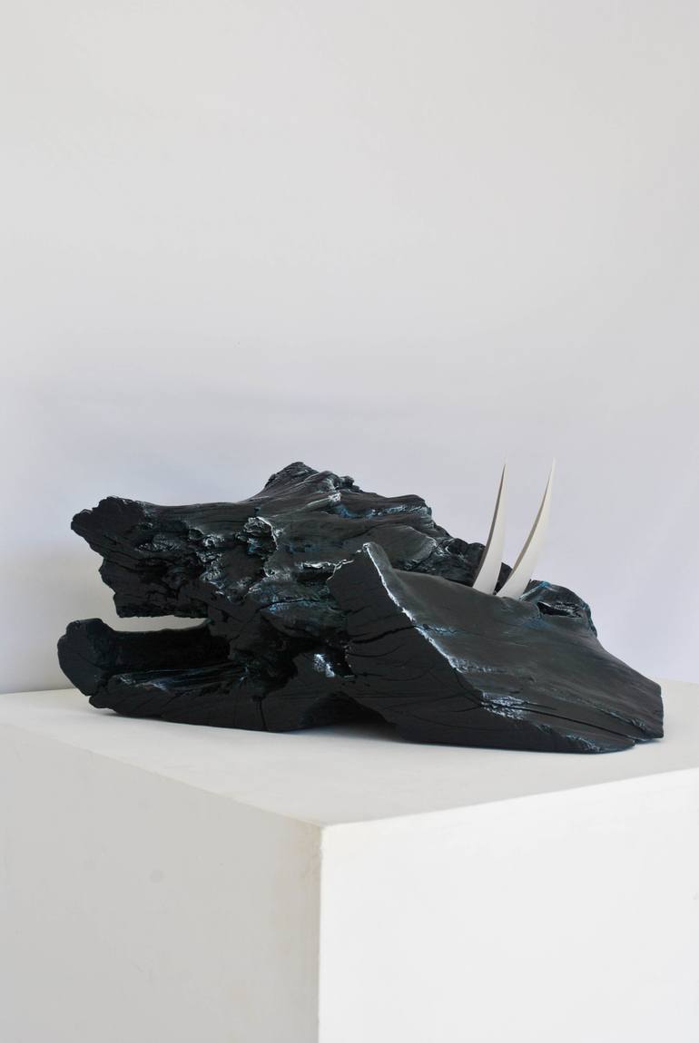 Original Abstract Boat Sculpture by Isabel Mello