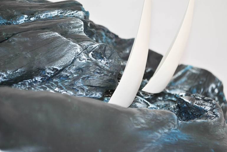 Original Abstract Boat Sculpture by Isabel Mello