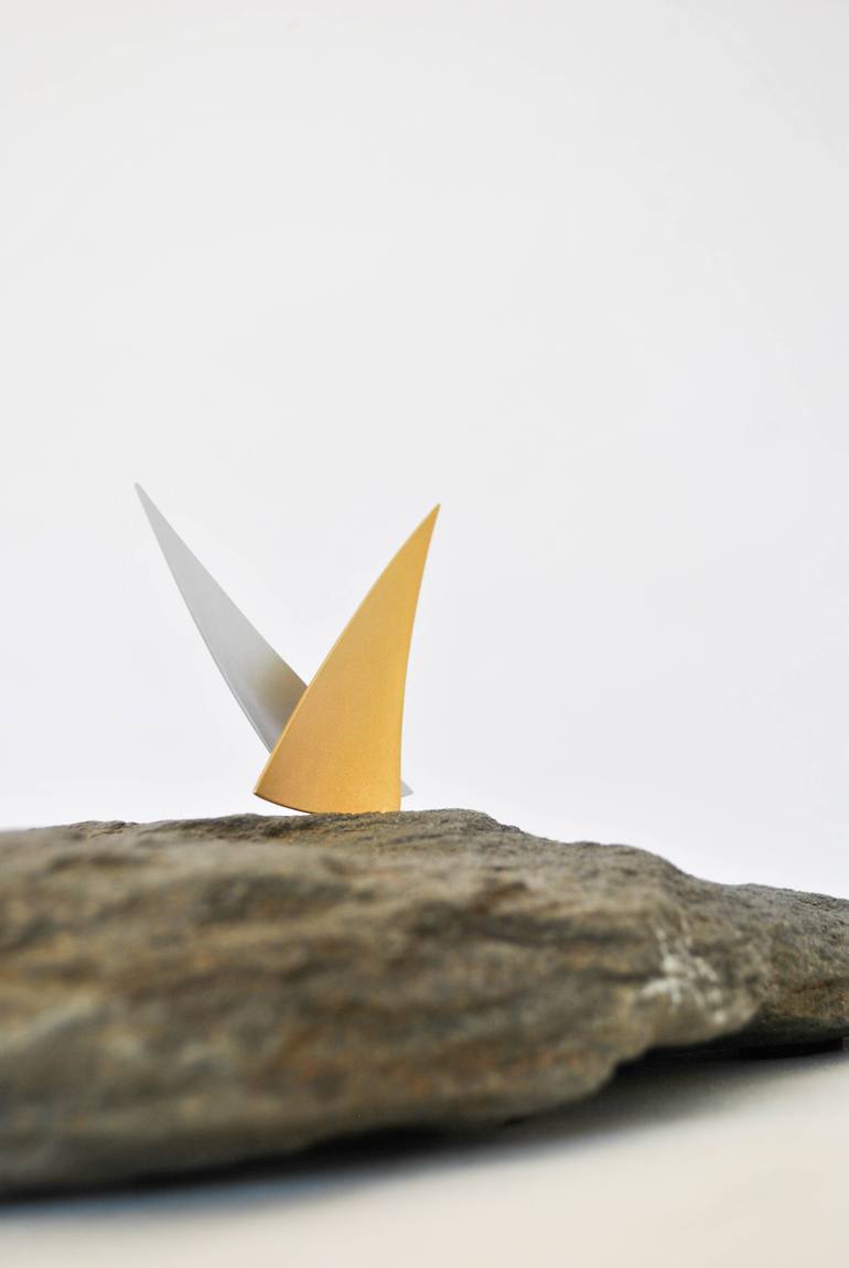Original Abstract Boat Sculpture by Isabel Mello