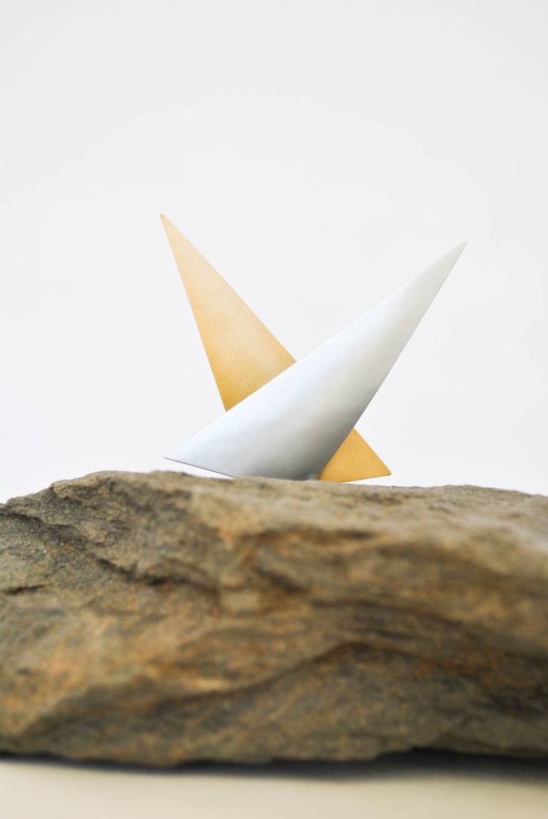 Original Abstract Boat Sculpture by Isabel Mello