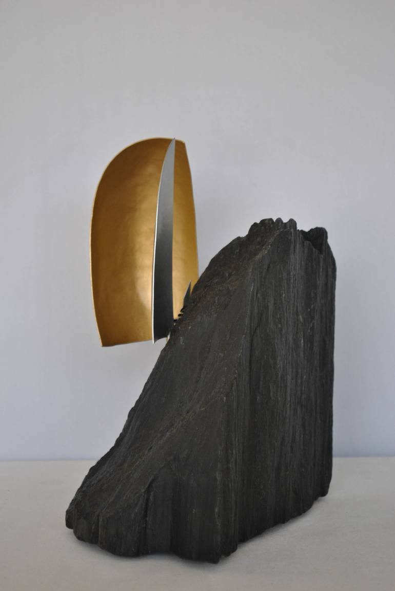 Original Abstract Sailboat Sculpture by Isabel Mello