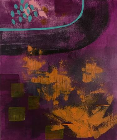 "Purple Rain" Abstract by Alessia Sersanti thumb