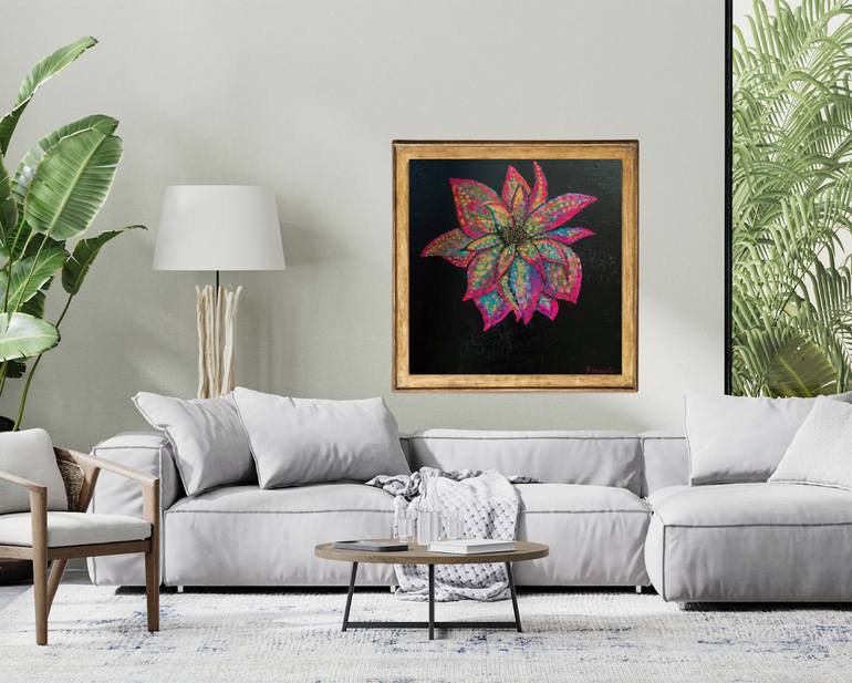 Original Expressionism Floral Painting by Alessia Sersanti