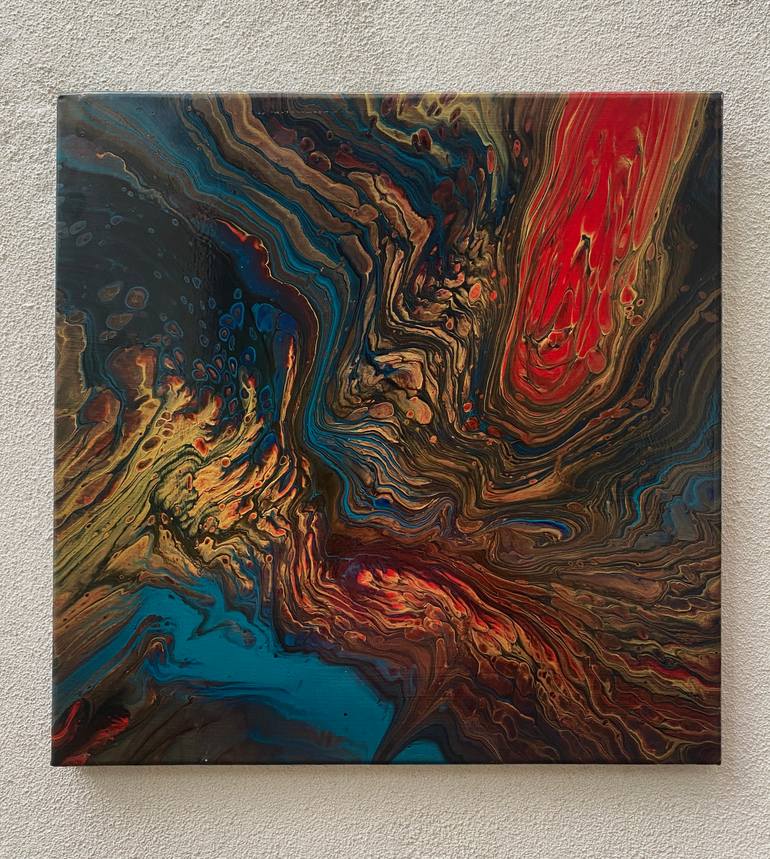 Original Abstract Expressionism Abstract Painting by Ruwani Elapatha