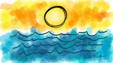 Print of Beach Paintings by Smitha Nirmalkumar