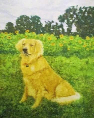 Print of Fine Art Dogs Printmaking by Airiel Green