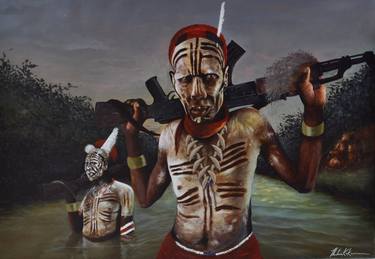 Original People Paintings by Thabiso Kokwana